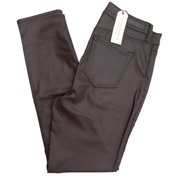 Sanctuary Hayden High Rise Coated Stretch Denim Skinny Pants Size 29 - Picture 3 of 13